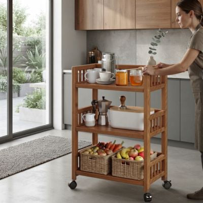 chariot de rangement excellent rangement cuisine femme le pousse