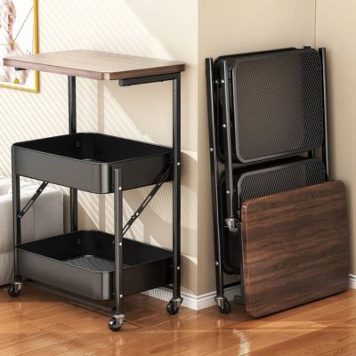 chariot de rangement pliable un autre ouvert