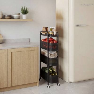 desserte sur roulettes largeur 15 cm entre frigo plan travail