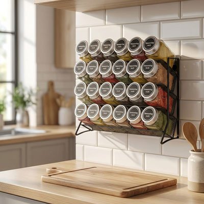 etagere a epice à quatre niveaux rangement vertical optimisé