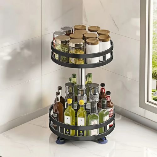 fenêtre étagère à épices parfaitement dans le coin organisation astucieuse