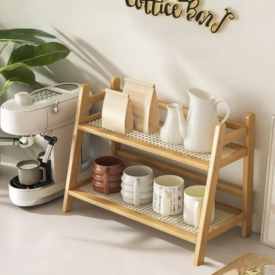 etagere cuisine bois organisation bar à café