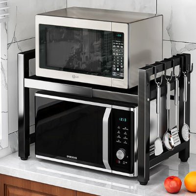 étagère cuisine micro-ondes en dessous un autre au dessus