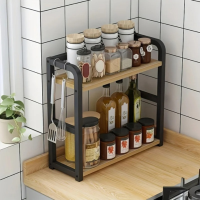 etagere de rangement pour cuisine deux niveaux