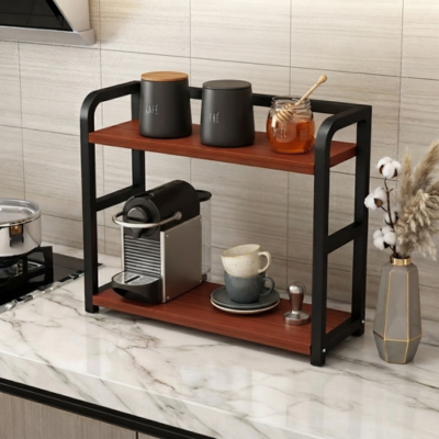 etagere de rangement pour cuisine machine à café dessus