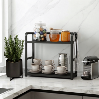 etagere de rangement pour cuisine variante noire belle cuisine