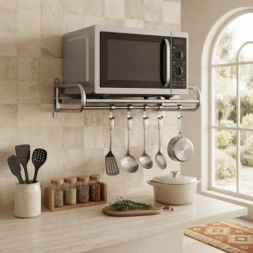 etagere four micro onde distance ergonomique au plan travail pot