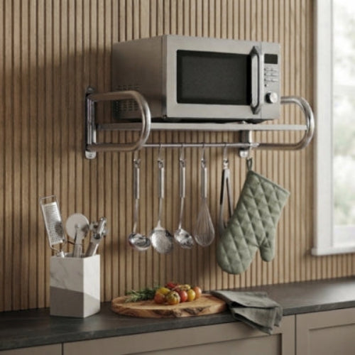 etagere four micro onde espace bien organisé plan travail dégagé