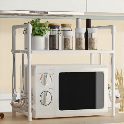 etagere micro onde pots bouteilles dessus étagère micro-ondes dessous