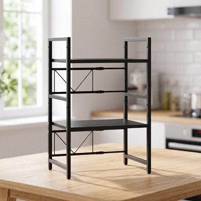 Etagere micro onde structure acier au carbone exploitation verticale espace