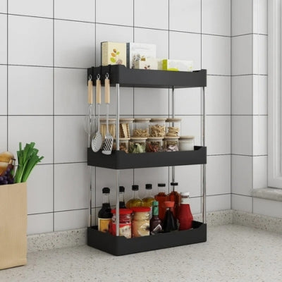 etagere pour cuisine noire 3 étages
