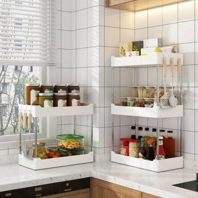 etagere pour cuisine sur comptoir modèle blanc 2 3 niveaux