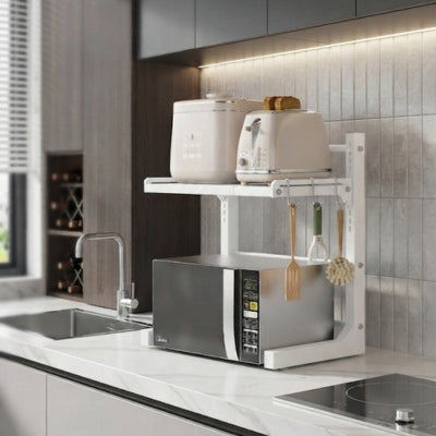 etagere pour micro onde modèle blanc deux niveaux