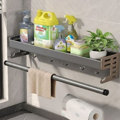 Torchon etagere rangement cuisine suspendue au dessus d'un-évier