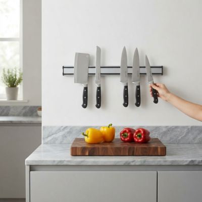 main attrape couteau de barre aimantée pour couteaux