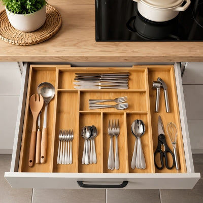 organisateur de tiroir cuisine range couvert pour tiroir