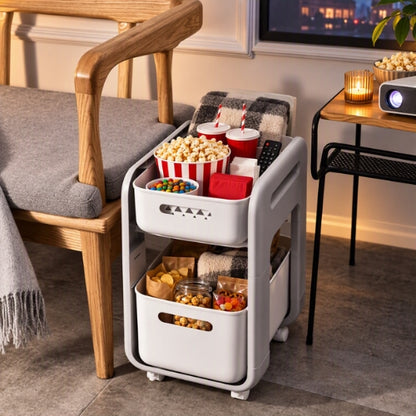 panier coulissant cuisine utilisé au salon pour soirée cinéma