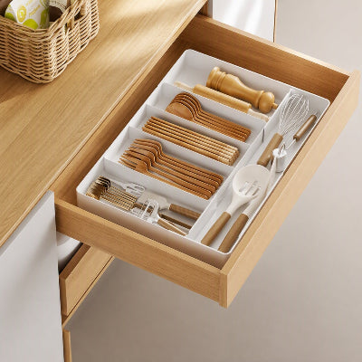 plateau blanc pour tiroir range couverts type évolutif b moyen