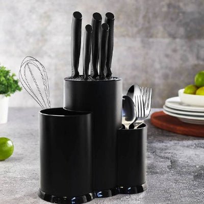 porte couteau trois compartiments sur comptoir