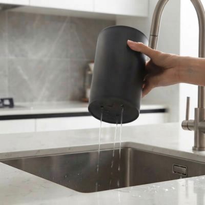 porte couteaux cuisine avec fond perforé pour drainage