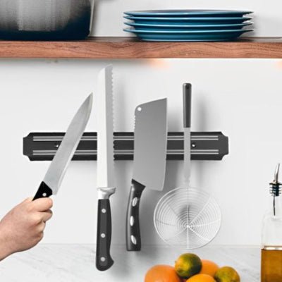 couteaux organisés main prend couteau de porte couteaux