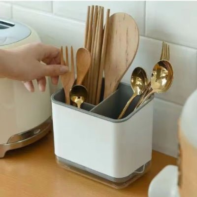 porte couvert ustensiles bois dorés