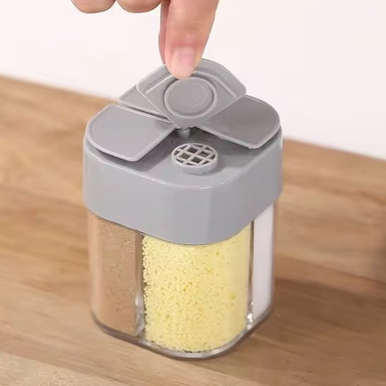 Pot a epice avec dispositif distribution contrôlée  grille anti-agglomération