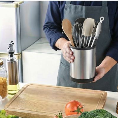 pot à ustensiles cuisine ionx inoxydable grande capacité