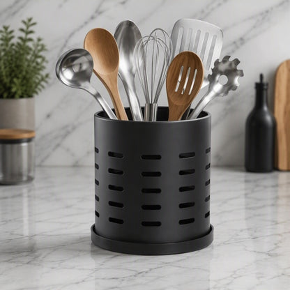 pot ustensiles cuisine grand modèle noir
