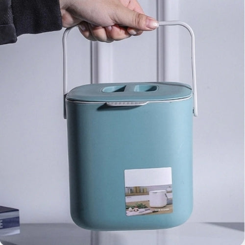 Poubelle de table transportée par grande poignée ergonomique verticale