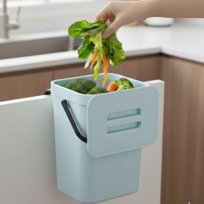 modèle bleu poubelle sous évier