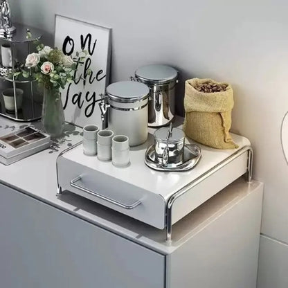 rangement cuisine coulissant dessus sa base pots sac à café