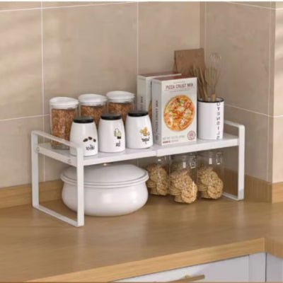 type blanc petite hauteur rangement etagere cuisine