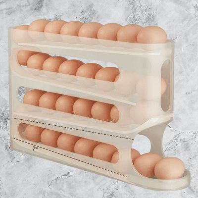 Rangement oeufs - RollingEggRack™ - Jaune - Go rangement