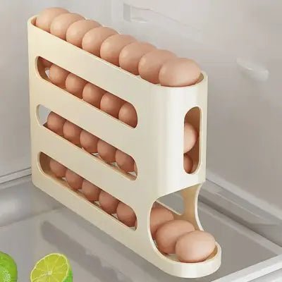 Rangement oeufs - RollingEggRack™ - Jaune - Go rangement