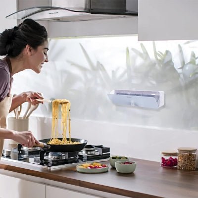 Rangement pour épices ouvert dessus un plan de travaille 