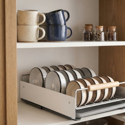 tiroir coulissant cuisine organisation maximale pour bols