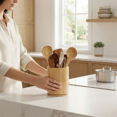 type naturel porte ustensiles cuisine
